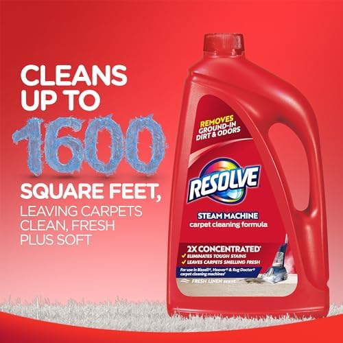 Resolve Steam Carpet Cleaner Solution Shampoo 60 fl oz 2X Concentrate