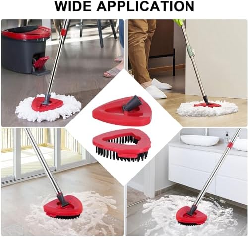 Sgizoku Spin Mop Head Refill Replacement Pads