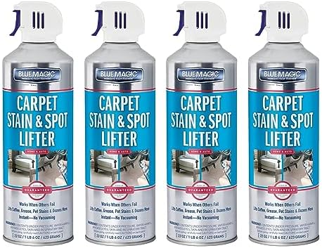 Blue Magic Carpet Stain Spot Lifter 22 oz Pack of 4