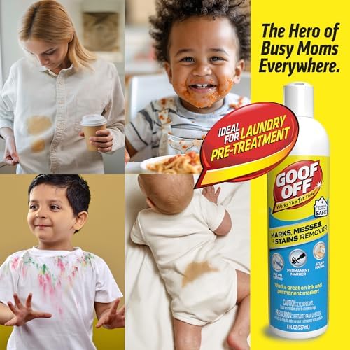 Goof Off Stain Remover for Plastics Fabric Clothing