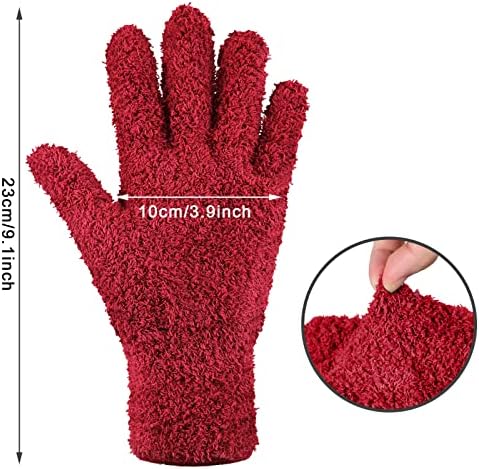 Bencailor 6 Pair Microfiber Dusting Gloves