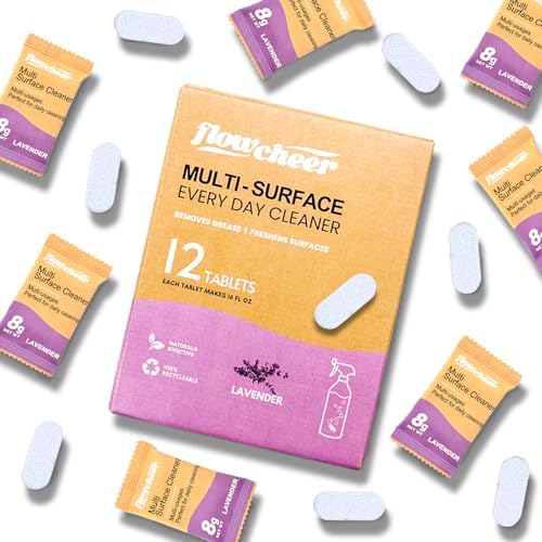 Flowcheer Multi-Surface Cleaner Refills - 12 Pack Lavender Scent