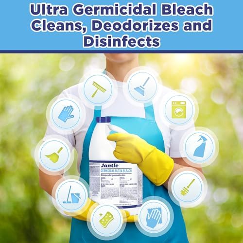 Jantle Bleach Cleaner 1 Gallon Bulk Buy - 12 Bottles