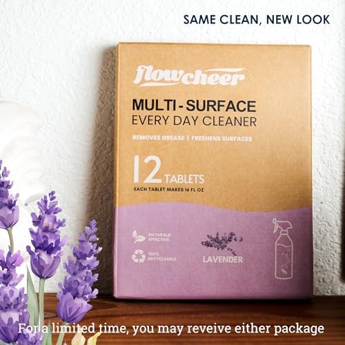 Flowcheer Multi-Surface Cleaner Refills - 12 Pack Lavender Scent