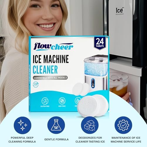 Flowcheer Ice Maker Cleaner Tablets 24 Count