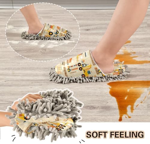 Bulletgxll Mopping Slippers for Hardwood Tile Floors