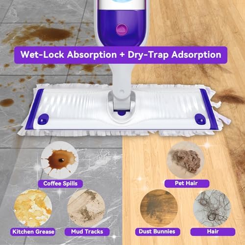 30 Pack Guettsy Power Mop Pads Refills - Heavy-Duty Multi-Surface Wood Floor Cleaning