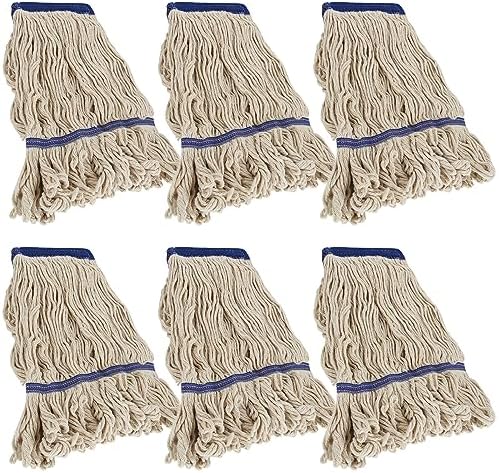 ZOFORTY 6Pcs Loop-End Mop Head Refills