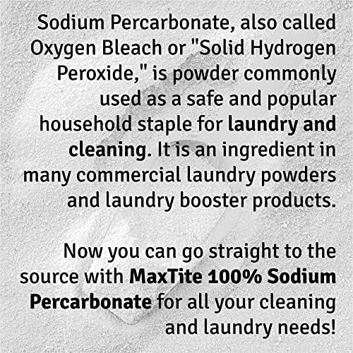 MAXTITE Sodium Percarbonate 2 Lbs - 100 Pure Multi-Use Cleaner