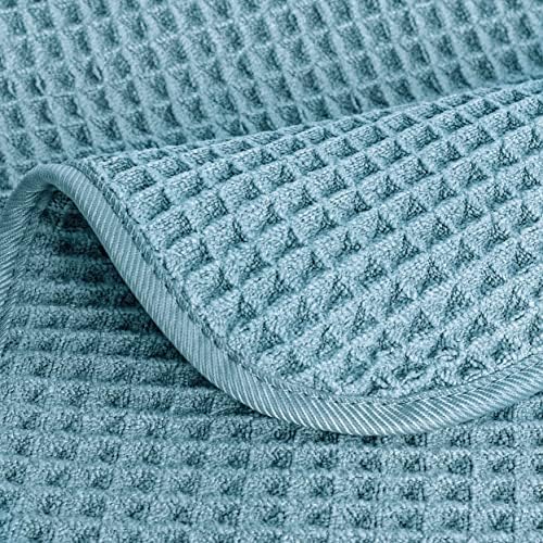 POLYTE Microfiber Lint Free Washcloth Face Towel 4 Pack
