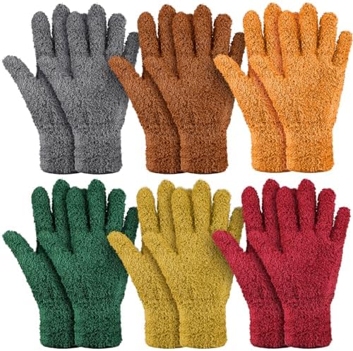 Bencailor 6 Pair Microfiber Dusting Gloves
