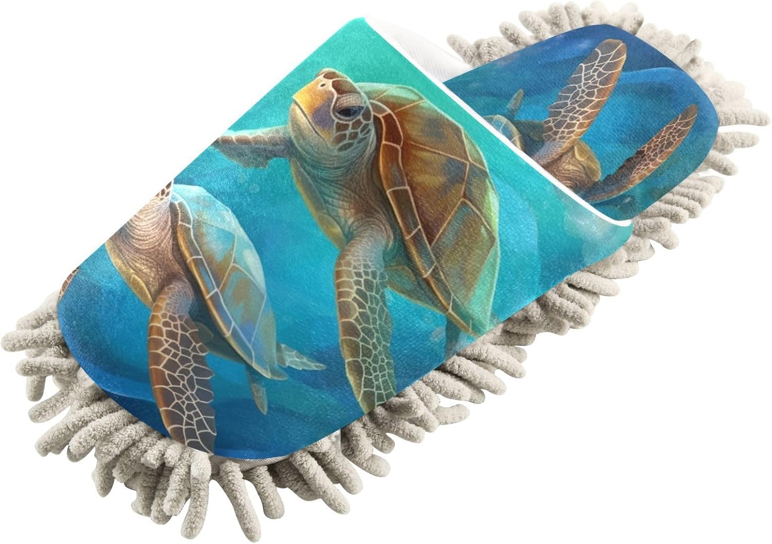 Bulletgxll Mop Slippers with Microfiber - Washable Floor Cleaning Slippers for Men Women