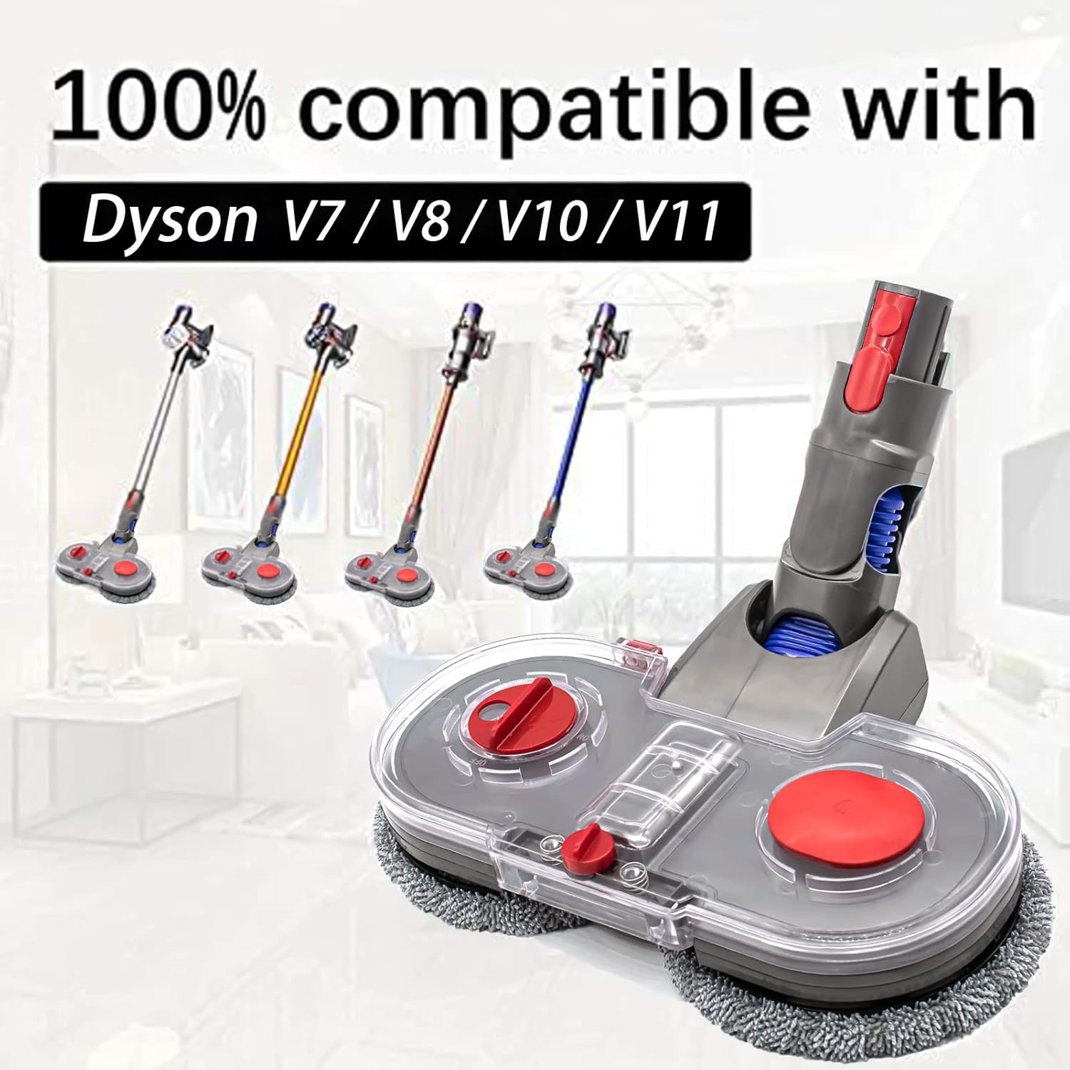 Coodss Dry and Wet Mop Head for Dyson V7 V8 V9 V10 V11