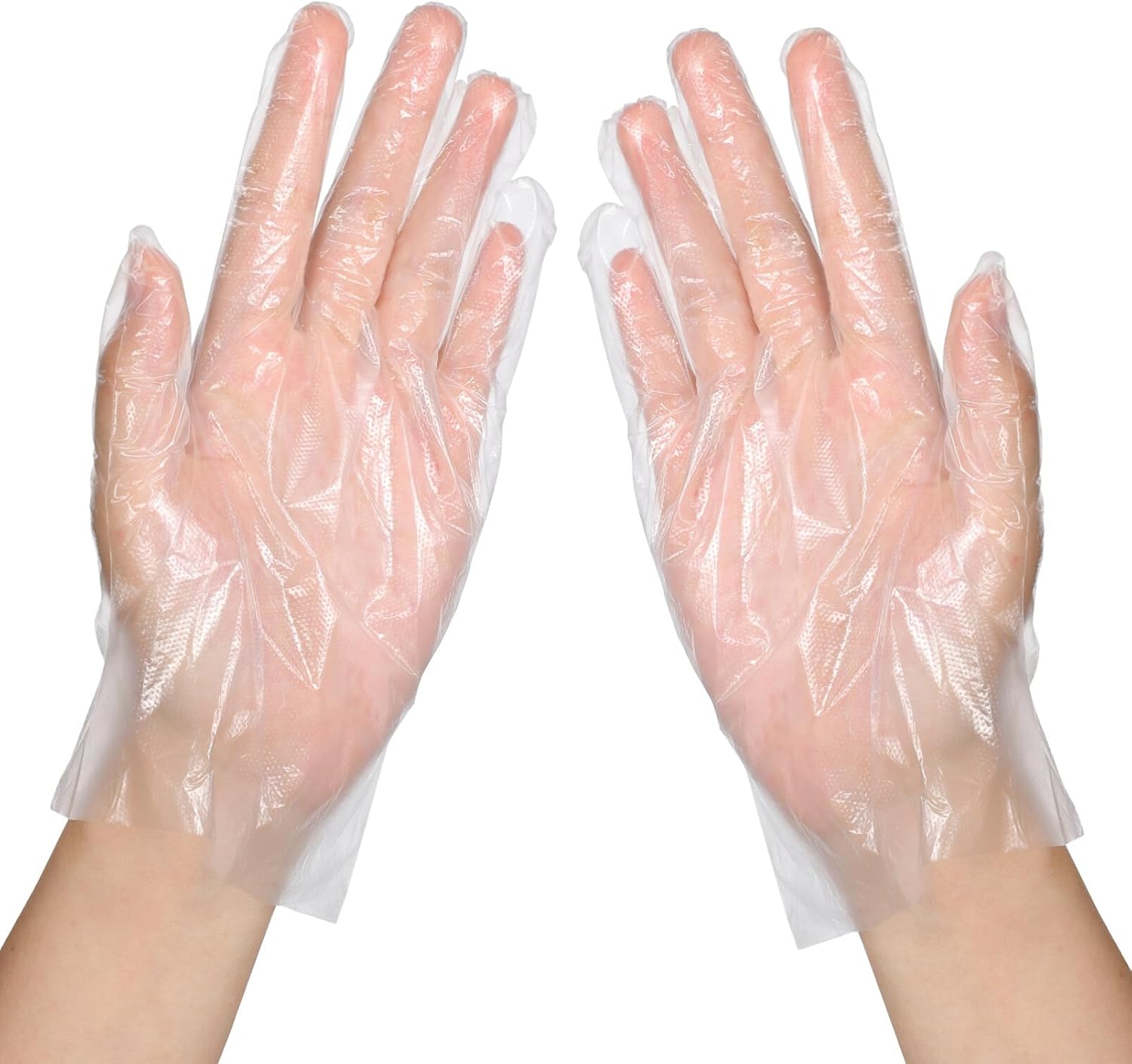 Milisten 100PCS Kids Disposable PE Gloves for Food Prep