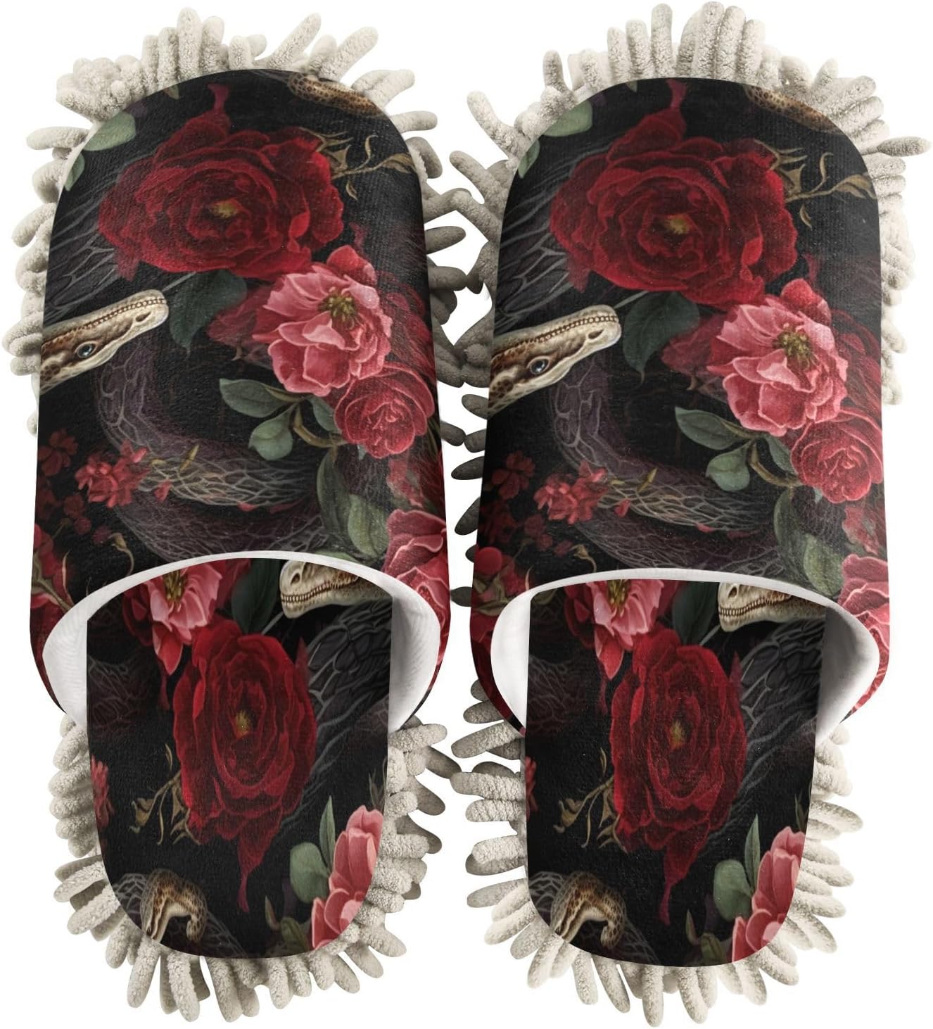 Zhirexin Microfiber Mop Slippers for Men Women Floor Cleaning Comfortable Wear