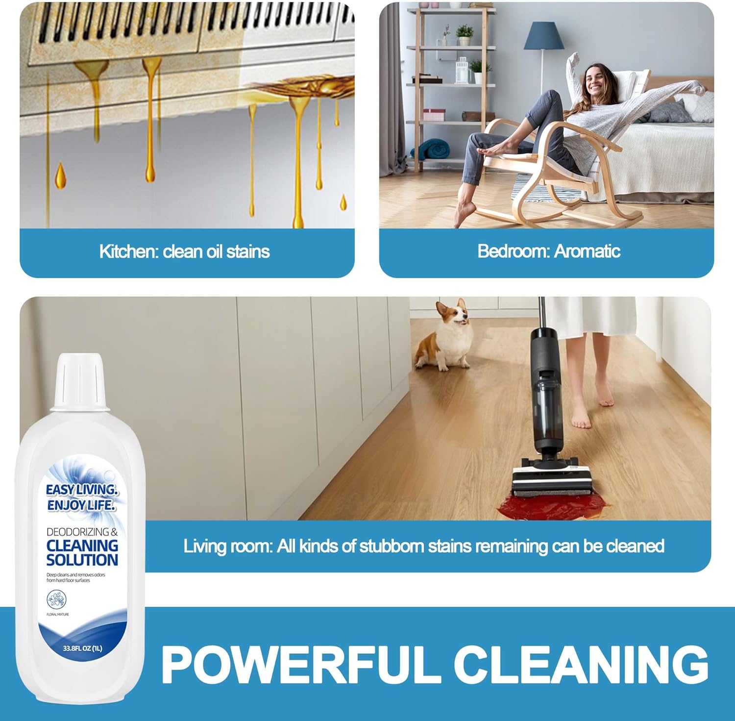 Homeazy 2L Floor Cleaning Solution for Tineco iFLOOR and Floor One Series 1
