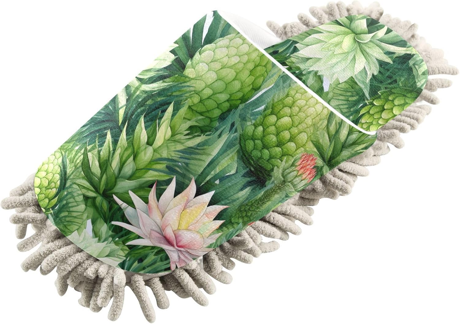 RunningBear Watercolor Floral Mop Slippers for Home Office