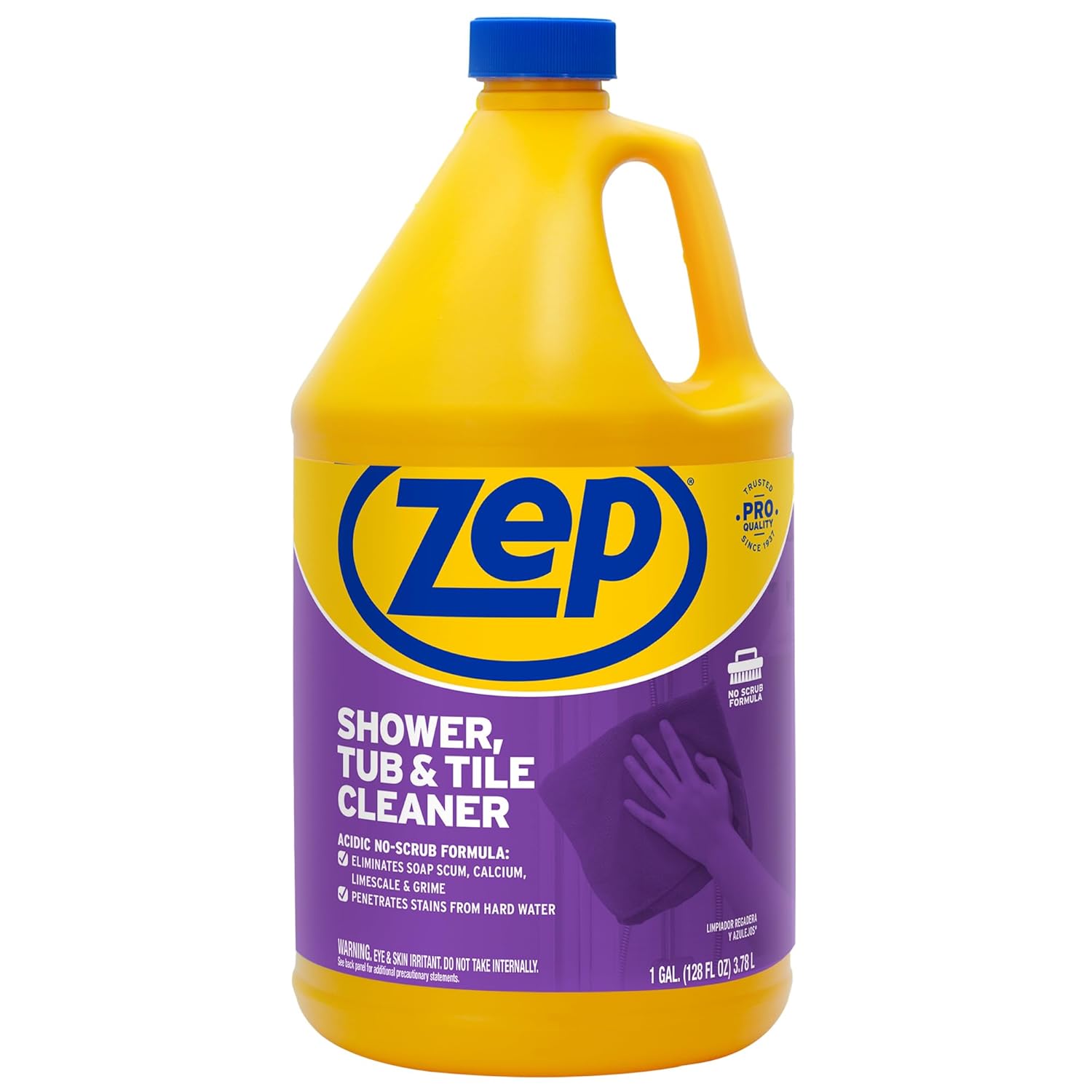 Zep Shower Tub Tile Cleaner 1 Gallon Case of 2 - No Scrub Pro Formula