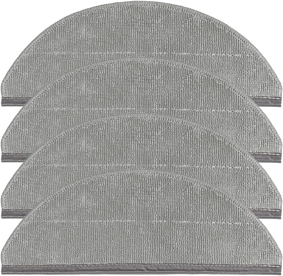 Microfiber Mop Cloths Replacement for Roborock Q10 Series and Q8 Models 4-Pack