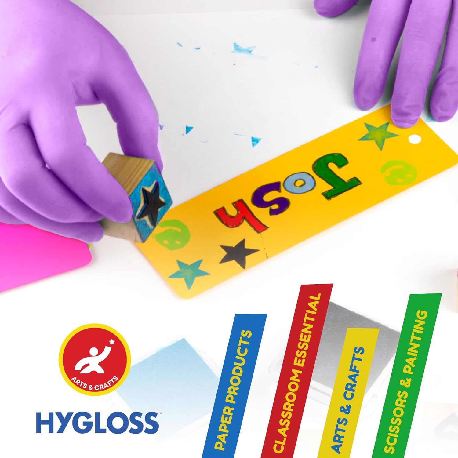 Hygloss Colored Nitrile Gloves 100-Pack Adult Size