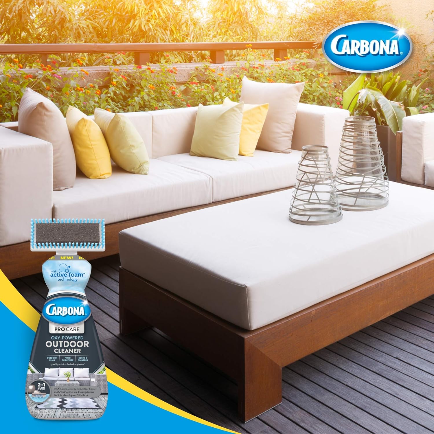 Carbona Pro Care Oxy Powered Outdoor Cleaner 22 Fl Oz 2 Pack 1