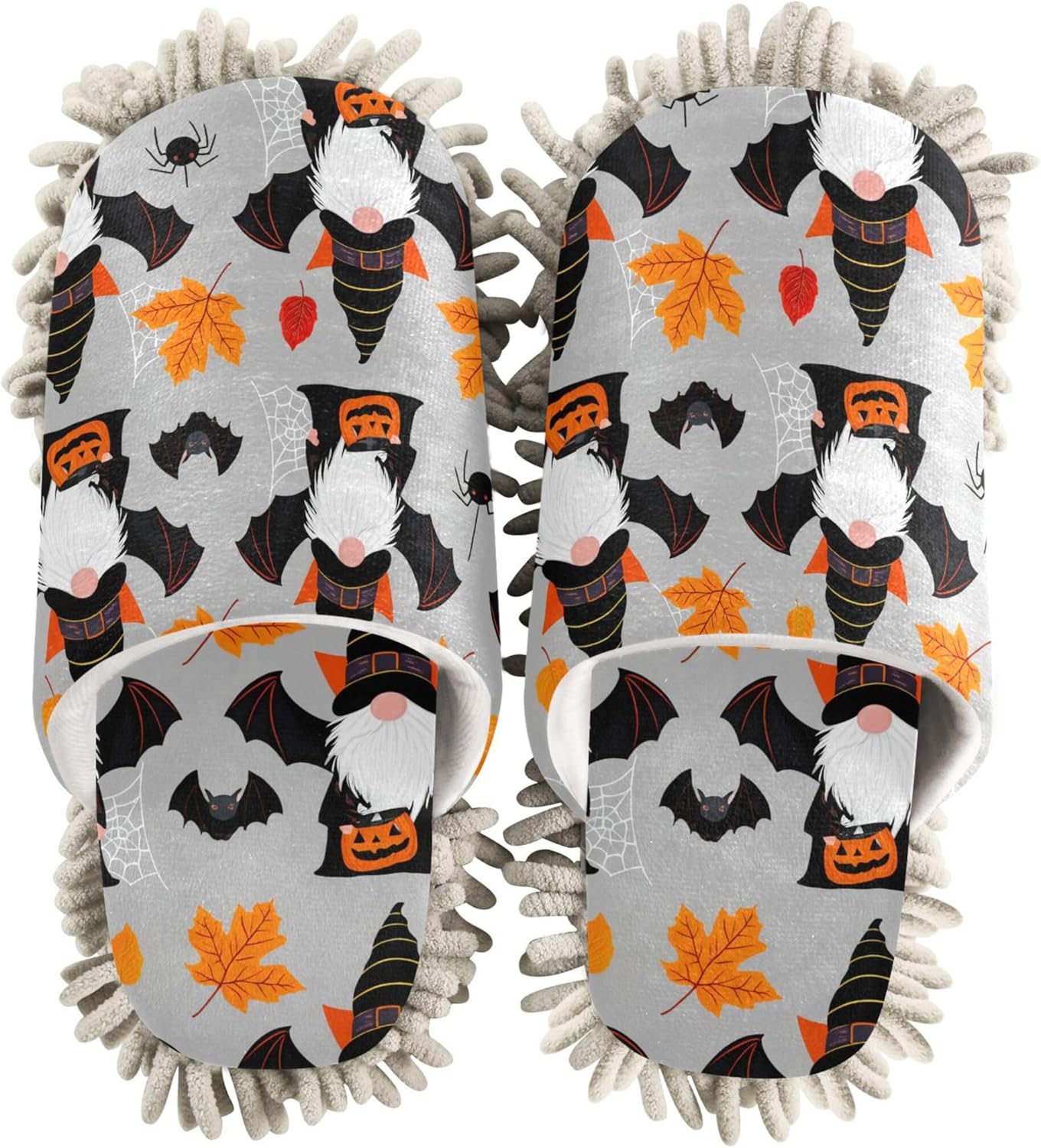 Burbuja Mop Slippers for Women Men Absorbent Microfiber Dust Mop Shoes Washable 5-8