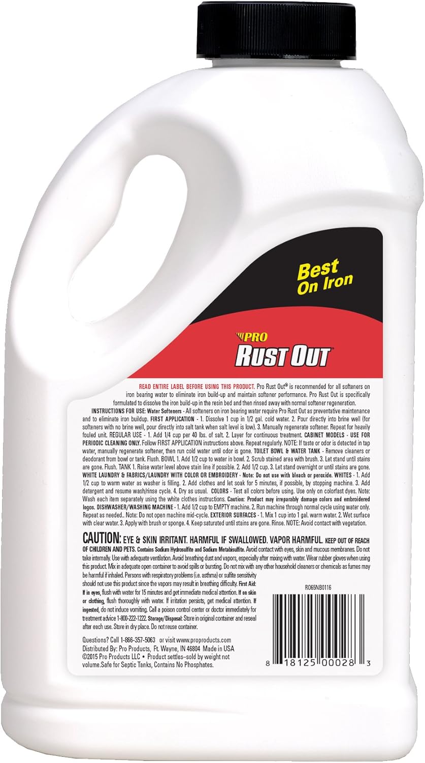 Pro Products Rust Out RO05B 4 Pack Water Softener Cleaner