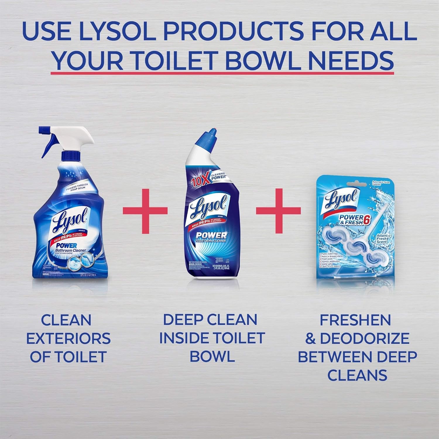 Lysol Toilet Bowl Cleaner with Lime and Rust Remover 24 Fl Oz Pack of 2