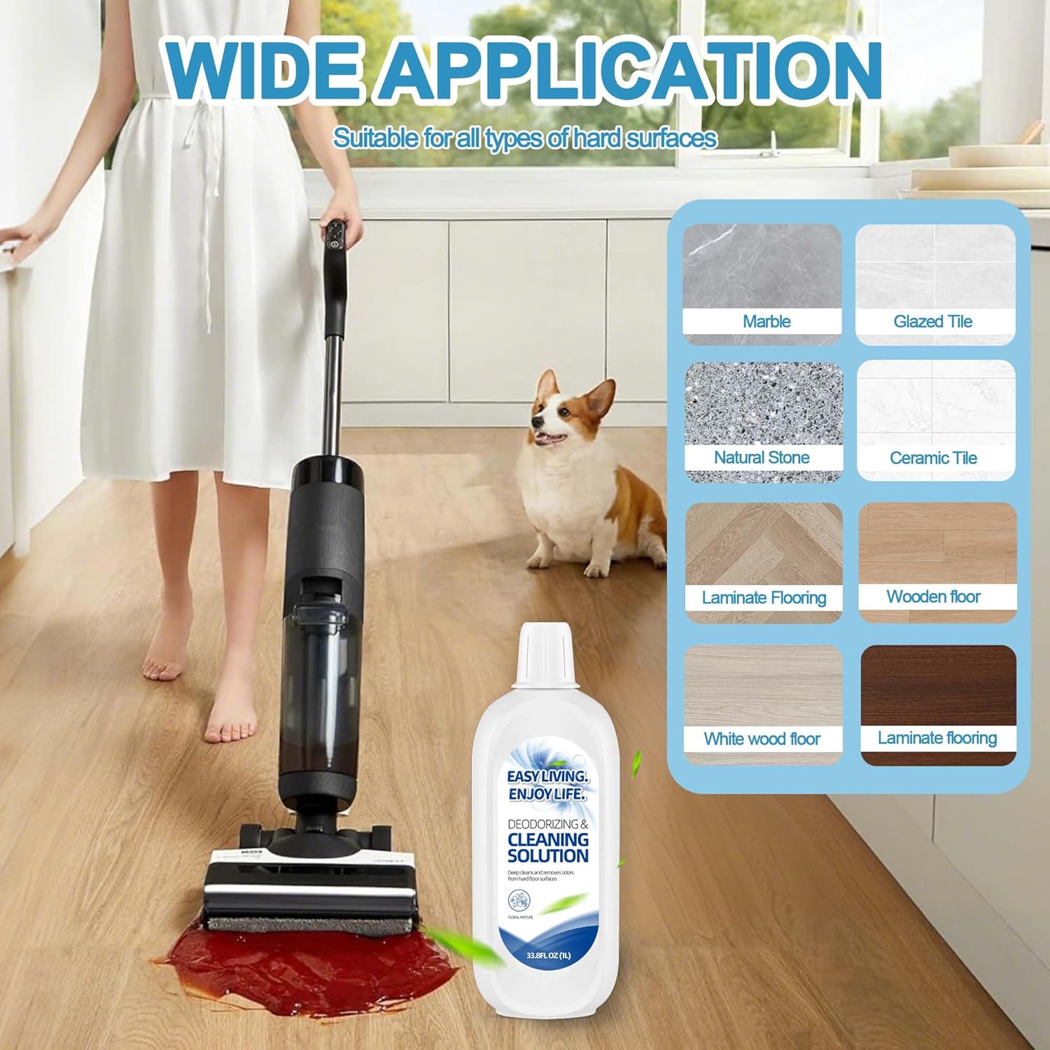 Homeazy 2L Floor Cleaning Solution for Tineco iFLOOR and Floor One Series 1