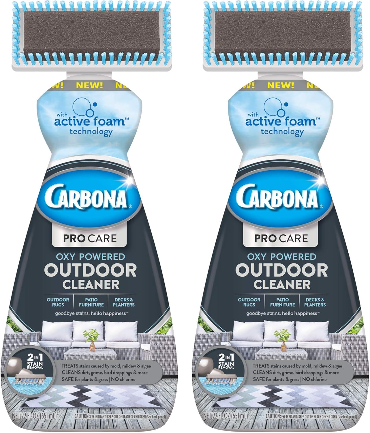 Carbona Pro Care Oxy Powered Outdoor Cleaner 22 Fl Oz 2 Pack 1