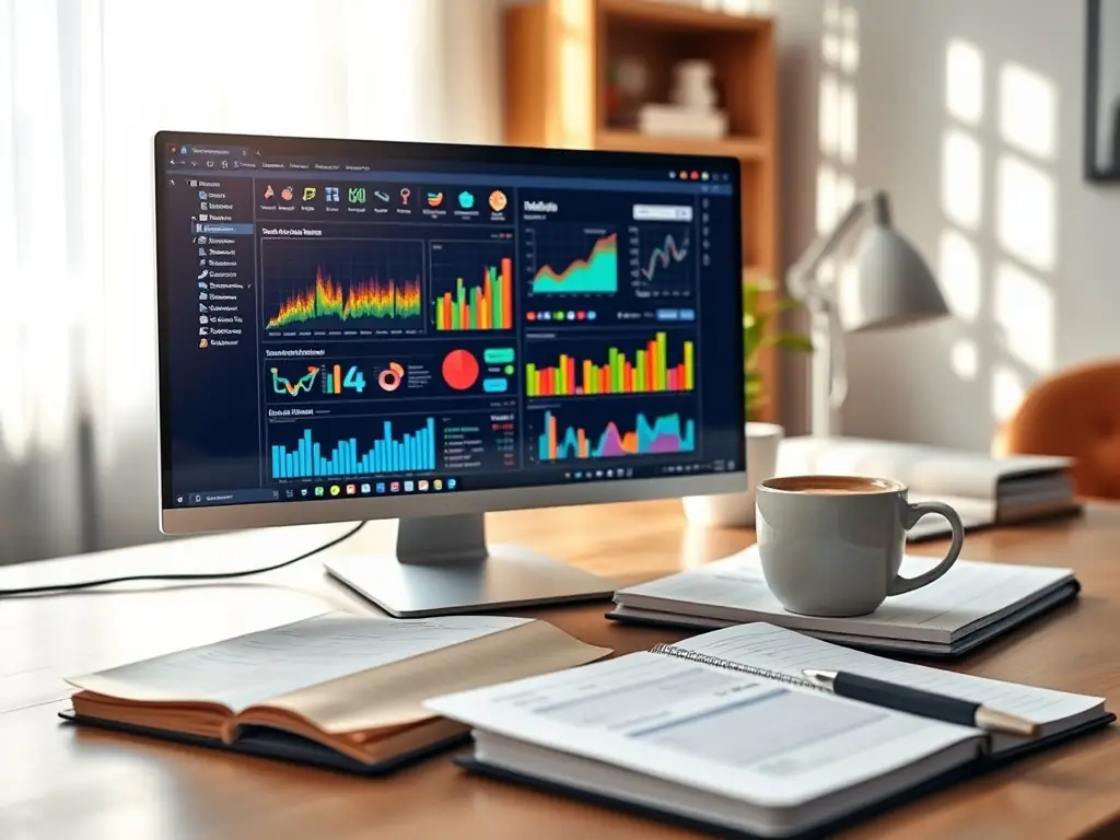 An image depicting data analysis and attention metrics, with graphs and charts illustrating audience engagement and behavior patterns.