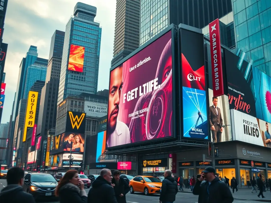 A visually compelling image representing a successful advertising campaign, showcasing increased brand visibility and positive customer feedback.